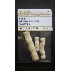 Accessoire - JapModels - SET DE 3 BACHES MODELE 3 - 1/35