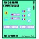 Décals 2 DB- JapModels - AM20 - IMPETUEUSE - Echelle 1/35