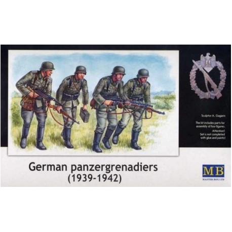Figurine - MB - GERMAN PANZERGRENADIERS (1939 - 1942) - Echelle 1/35