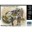 MB - US PARATROOPERS & CIVILIANS (1945)-MB35161- Echelle 1/35