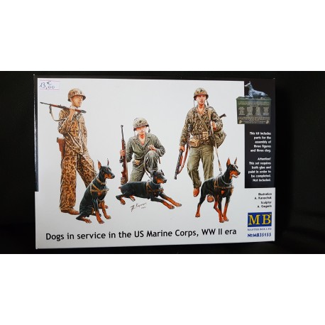 Figurine - MB - DOG IN SERVICE IN THE US MARINE CORPS - Echelle 1/35