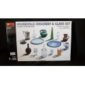 MINI ART - HOUSEHOLD CROCKERY & GLASS SET -MIART 35559- Echelle 1/35