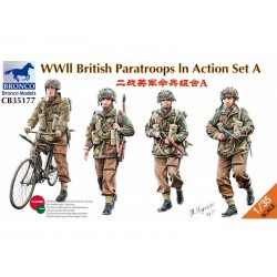Figurine - BRONCO - WWII BRITISH PARATROOPS IN ACTION - Echelle 1/35