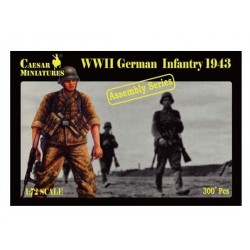 Figurine - CAESAR MINIATURE - WWII GERMAN INFANTRY 1943 - Echelle 1/72