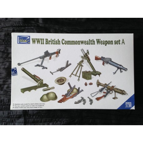 MAQUETTE RIICH - REF 30010 - SET A - WWII BRITISH WEAPON -