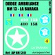 PACK ROCHAMBELLE - DODGE / ROUES /DECALS / LA BARAKA / ECH 1/35