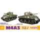 MAQUETTE DRAGON - M4A3 105mm Howitzer Tank M4A3 75W 2 in 1 - REF JAP DRA 75055- ECH 1/6