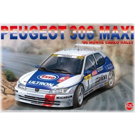 MAQUETTE NU-NU -PEUGEOT 306 MAXI 1996 Monte carlo Rally - ref PN-24009 - ech 1/24