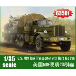 ILOVEKIT-U.S-M19-TANK-TRANSPORTER-WITH-HARD-TOP-CAB-ILK63501-ECH1/35