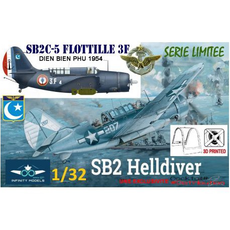 INFINITY-MODELS-HELLDIVER-SB2C5-AERONAVALE-INDOCHINE-LTV-JEAN-ANDRIEUX-INF101F-ECH1/32