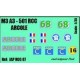 Décals 2 DB - JapModels - M3 A3 - ARCOLE - Echelle 1/35