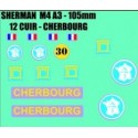 decals 1/72 SHERMAN - CHERBOURG