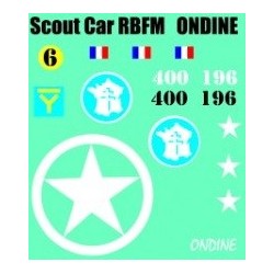 decals 1/72 SCOUT CAR - ONDINE