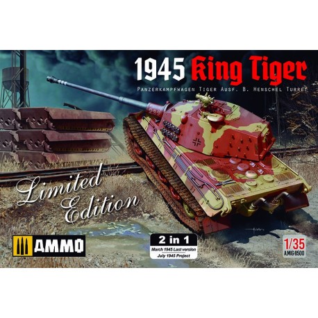 MAQUETTE MIG AMMO 8500 KING TIGER - 2 VERSIONS 1945 - EDITION LIMITEE - SCALE 1/35 - WWII